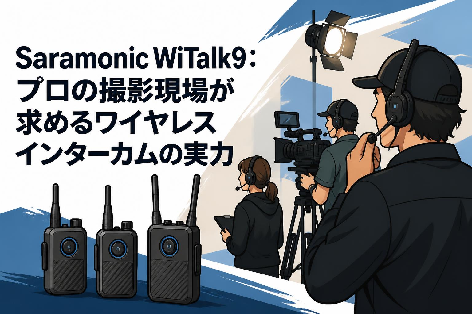 Saramonic WiTalk9：プロの撮影現場が求めるワイヤレスインターカムの実力