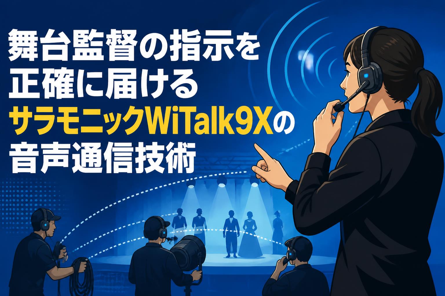 舞台監督の指示を正確に届けるサラモニックWiTalk9Xの音声通信技術