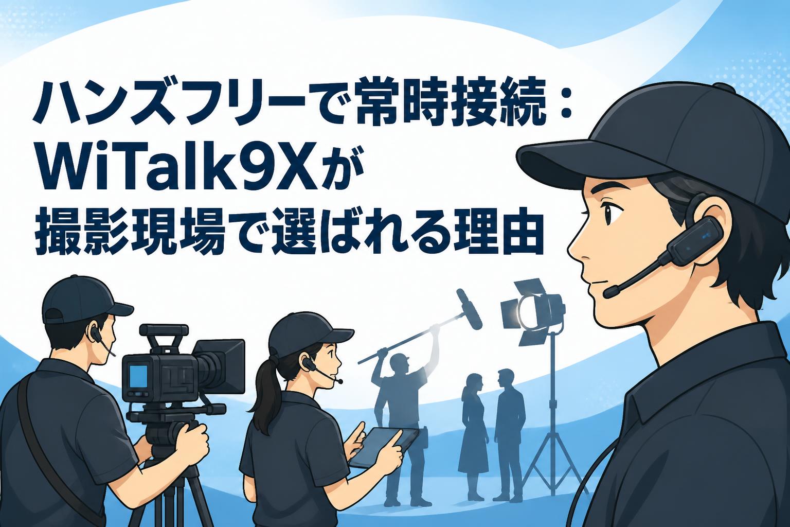 ハンズフリーで常時接続：WiTalk9Xが撮影現場で選ばれる理由
