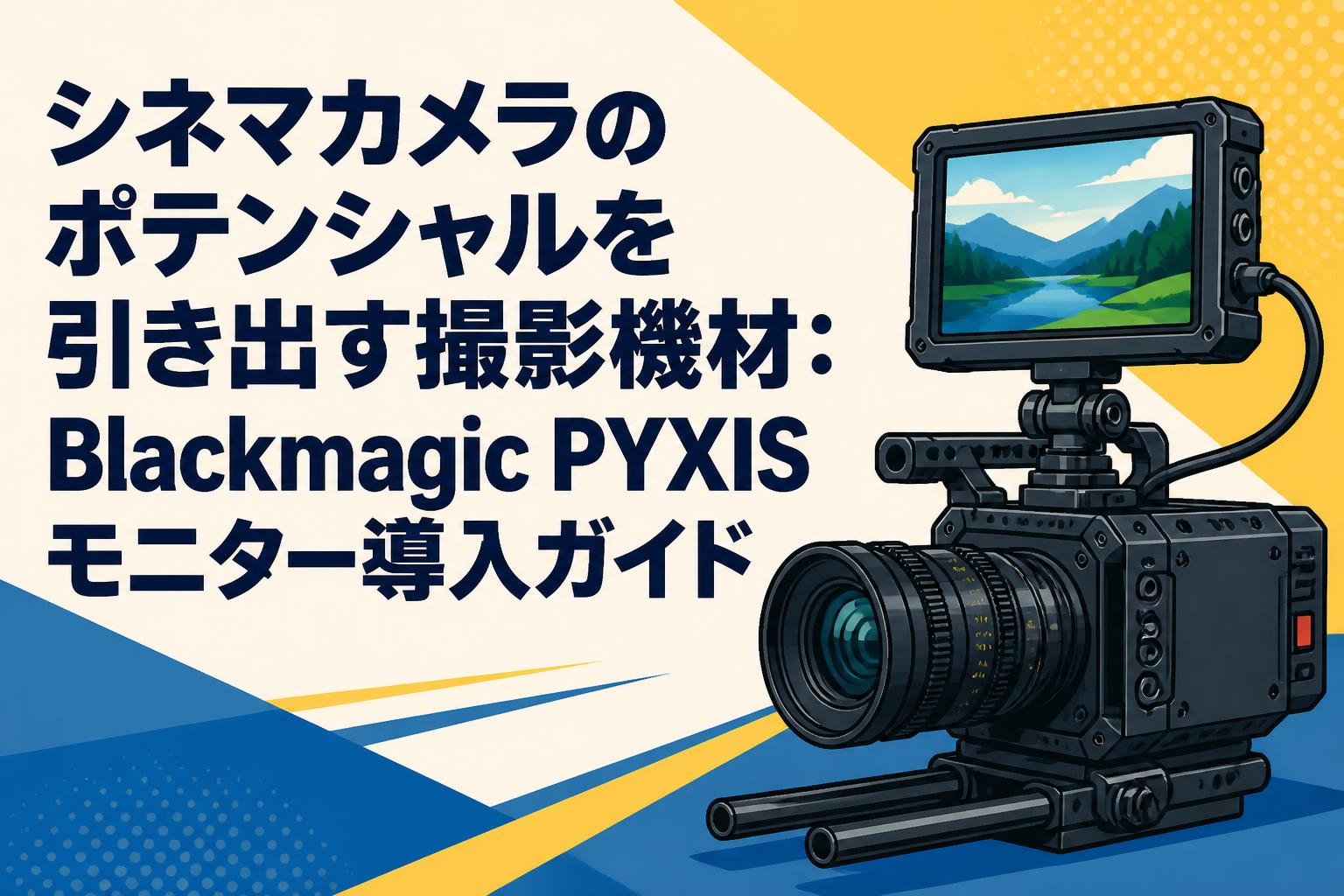 シネマカメラのポテンシャルを引き出す撮影機材：Blackmagic PYXISモニター導入ガイド