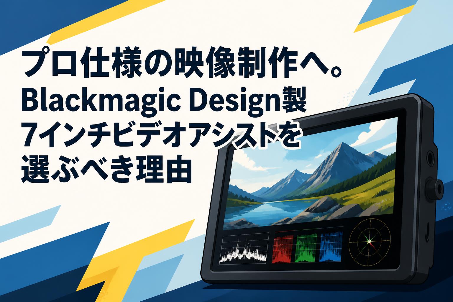 プロ仕様の映像制作へ。Blackmagic Design製7インチビデオアシストを選ぶべき理由