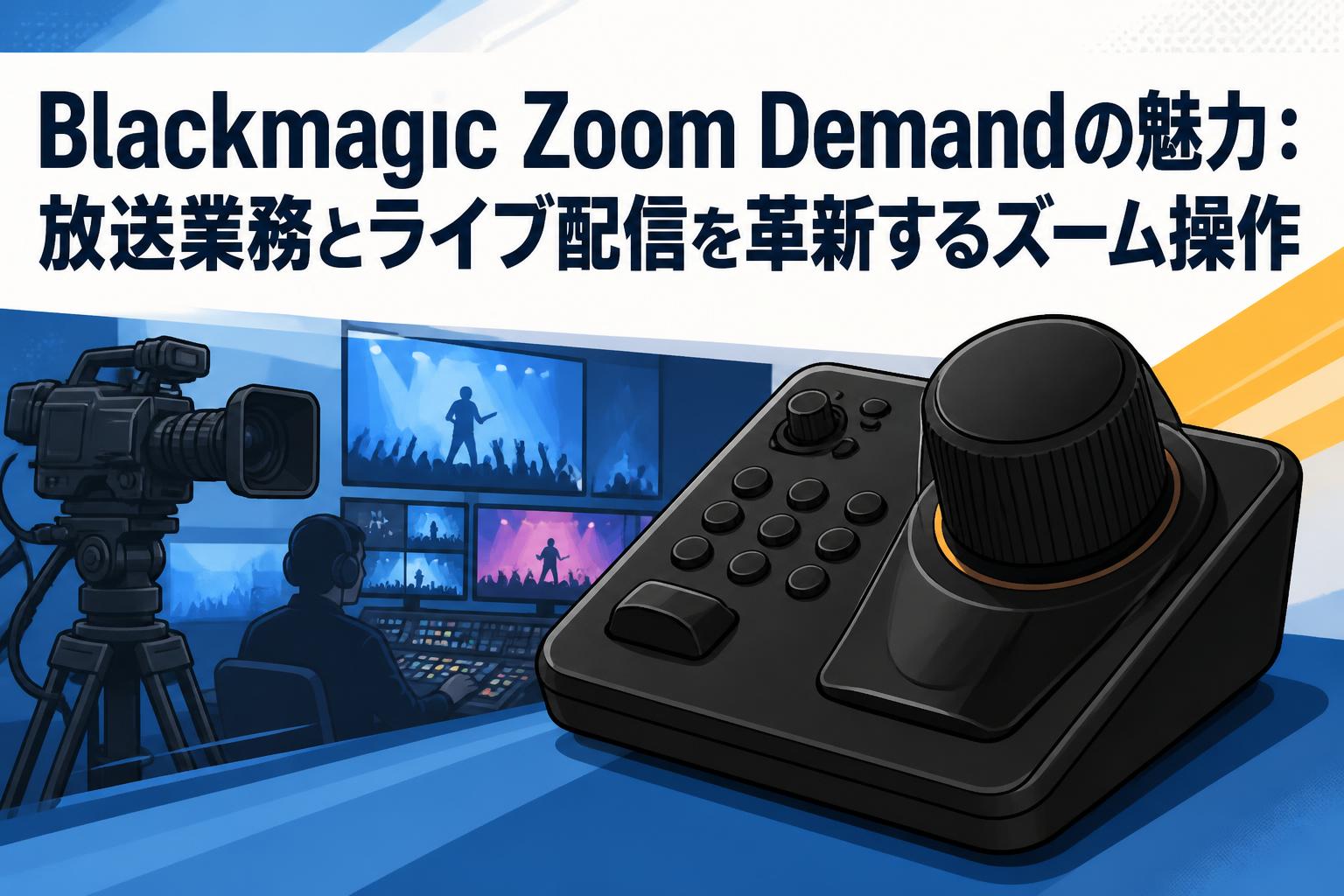 Blackmagic Zoom Demandの魅力：放送業務とライブ配信を革新するズーム操作