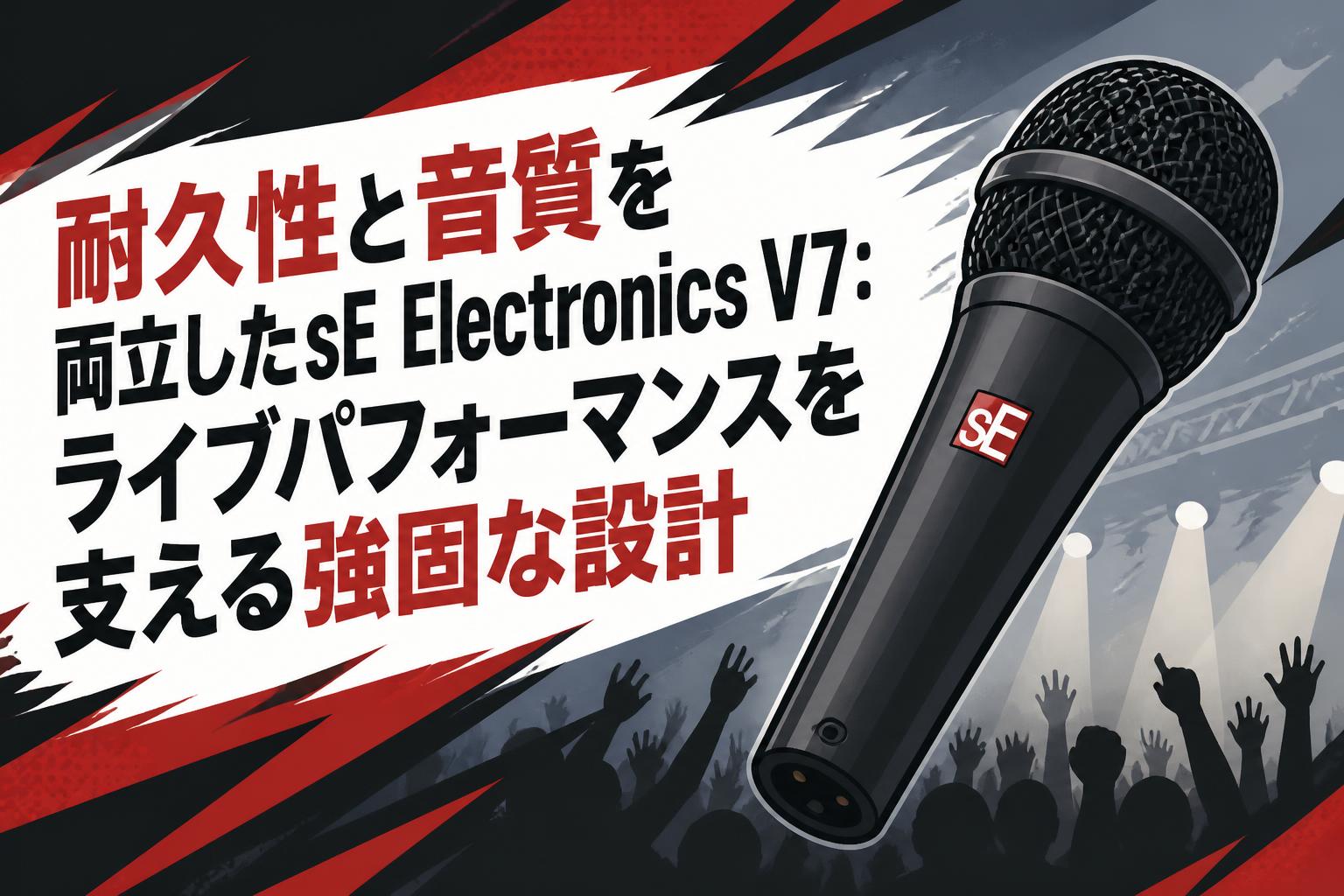 耐久性と音質を両立したsE Electronics V7：ライブパフォーマンスを支える強固な設計