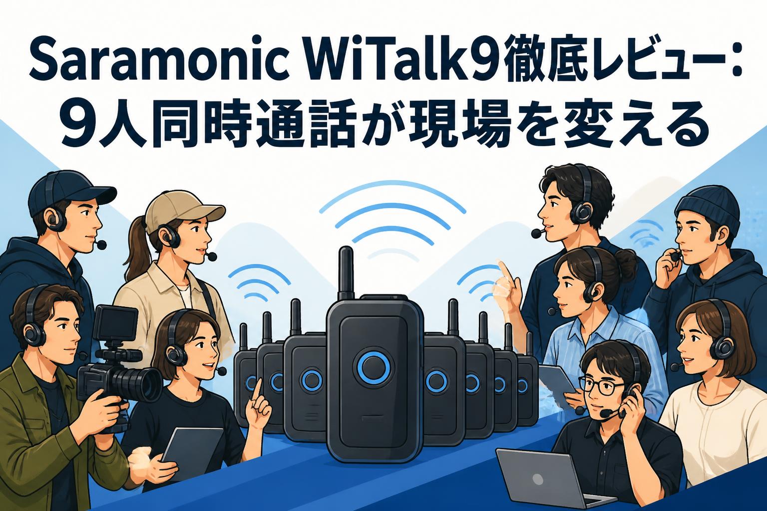 Saramonic WiTalk9徹底レビュー：9人同時通話が現場を変える