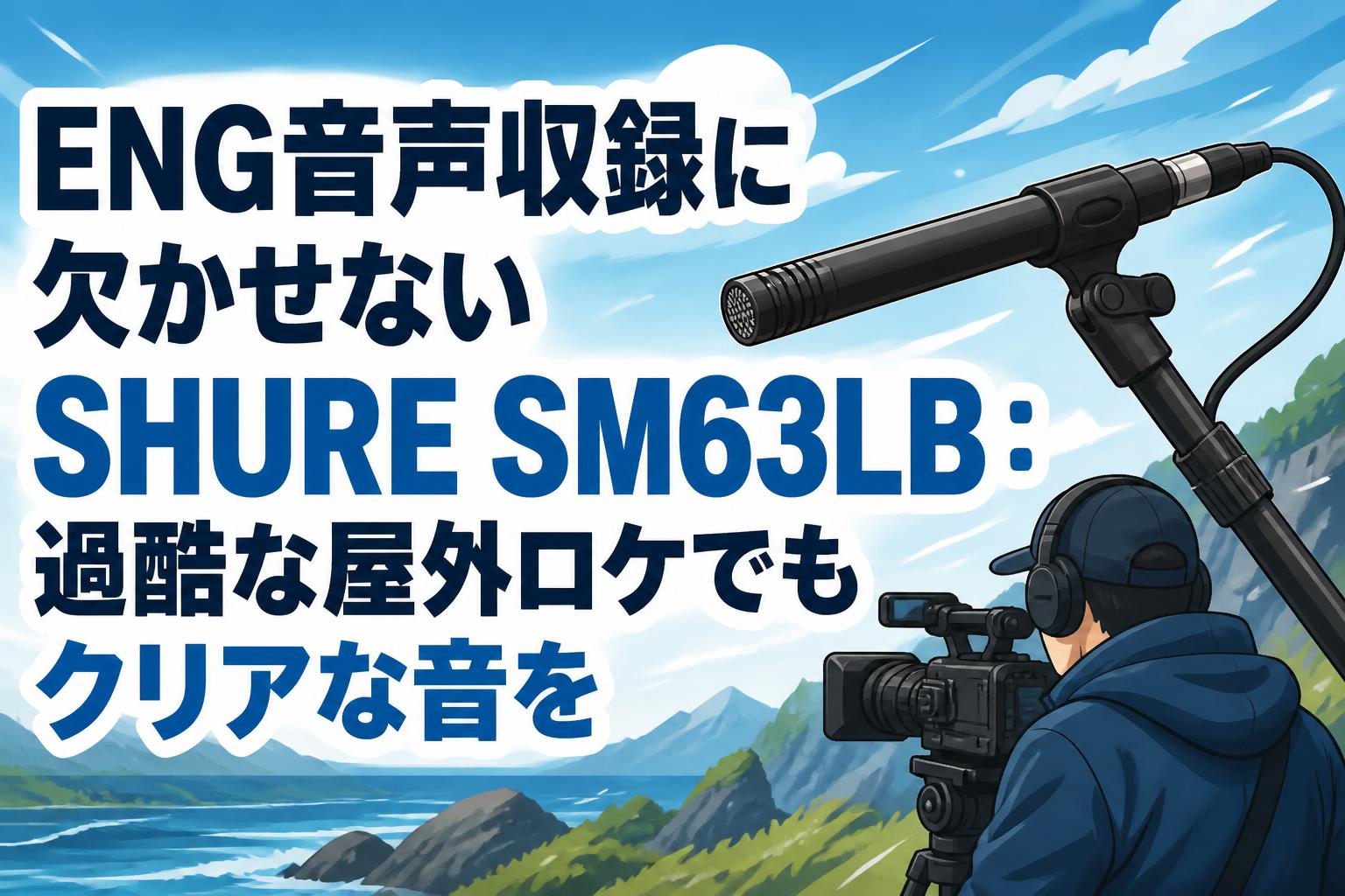 ENG音声収録に欠かせないSHURE SM63LB：過酷な屋外ロケでもクリアな音を