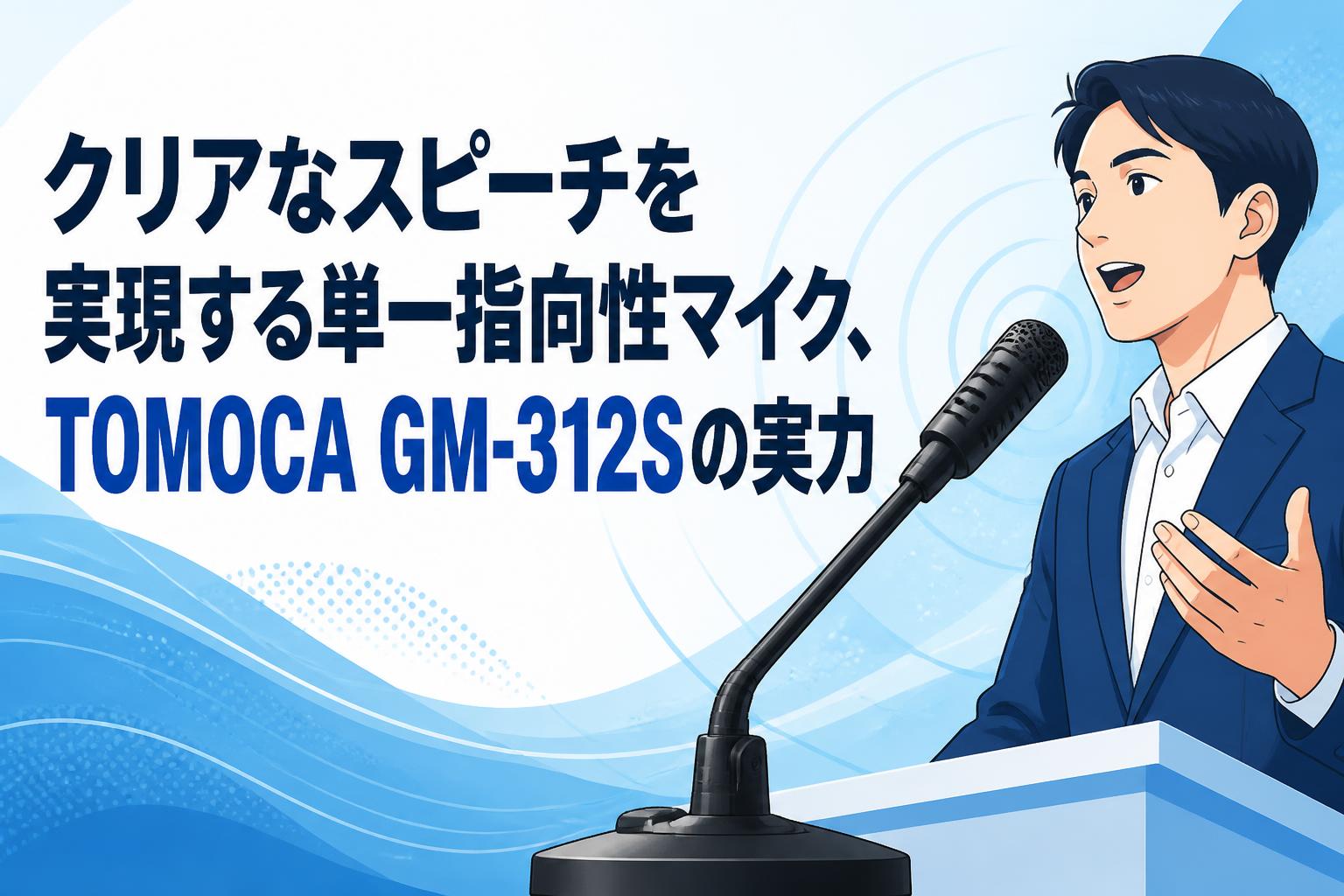 クリアなスピーチを実現する単一指向性マイク、TOMOCA GM-312Sの実力