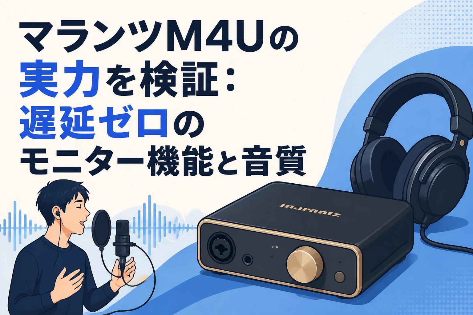 マランツM4Uの実力を検証：遅延ゼロのモニター機能と音質