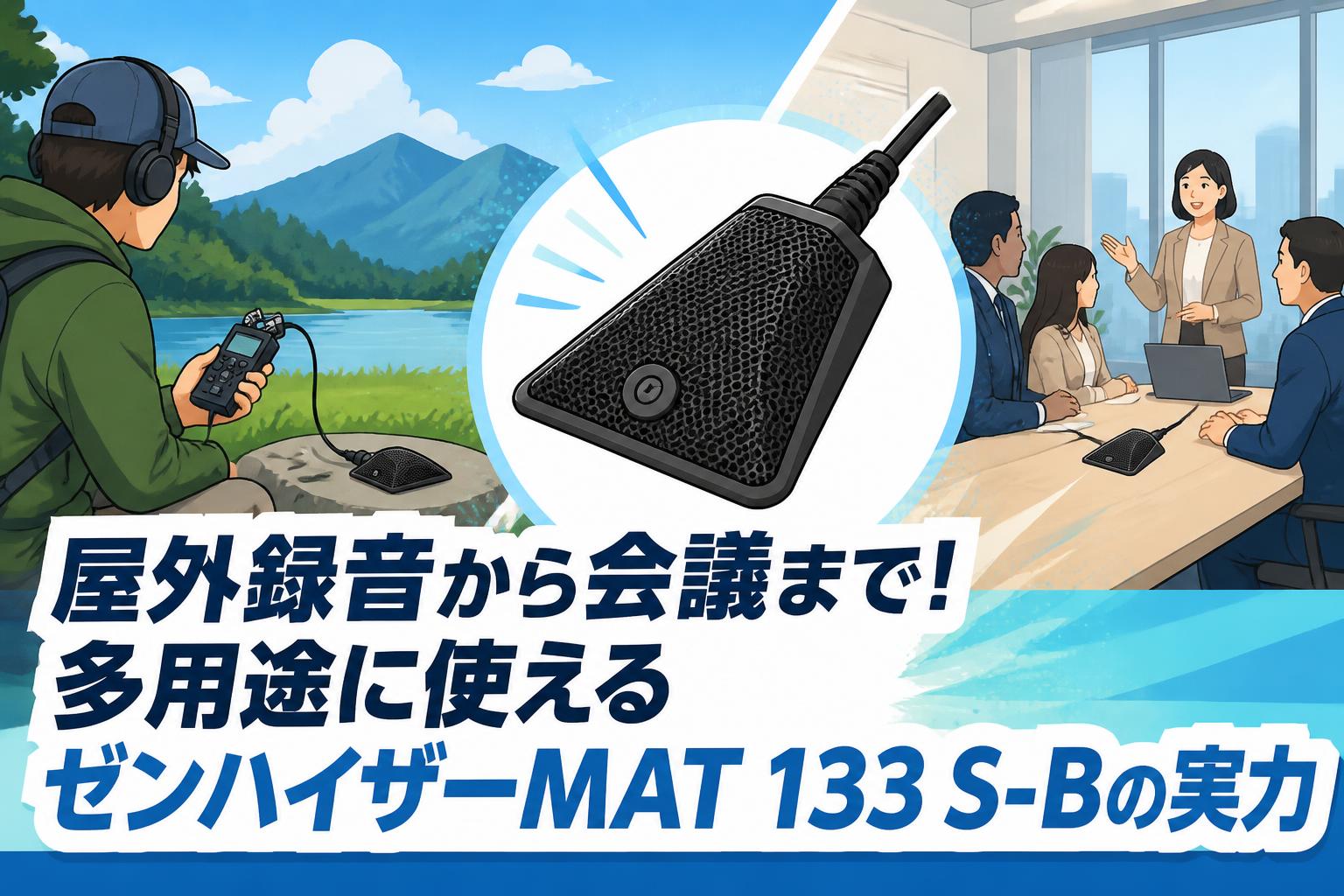 屋外録音から会議まで！多用途に使えるゼンハイザーMAT 133 S-Bの実力