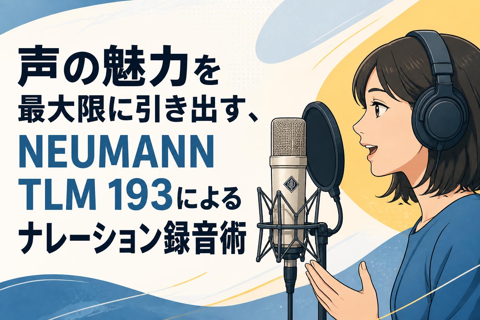 声の魅力を最大限に引き出す、NEUMANN TLM 193によるナレーション録音術