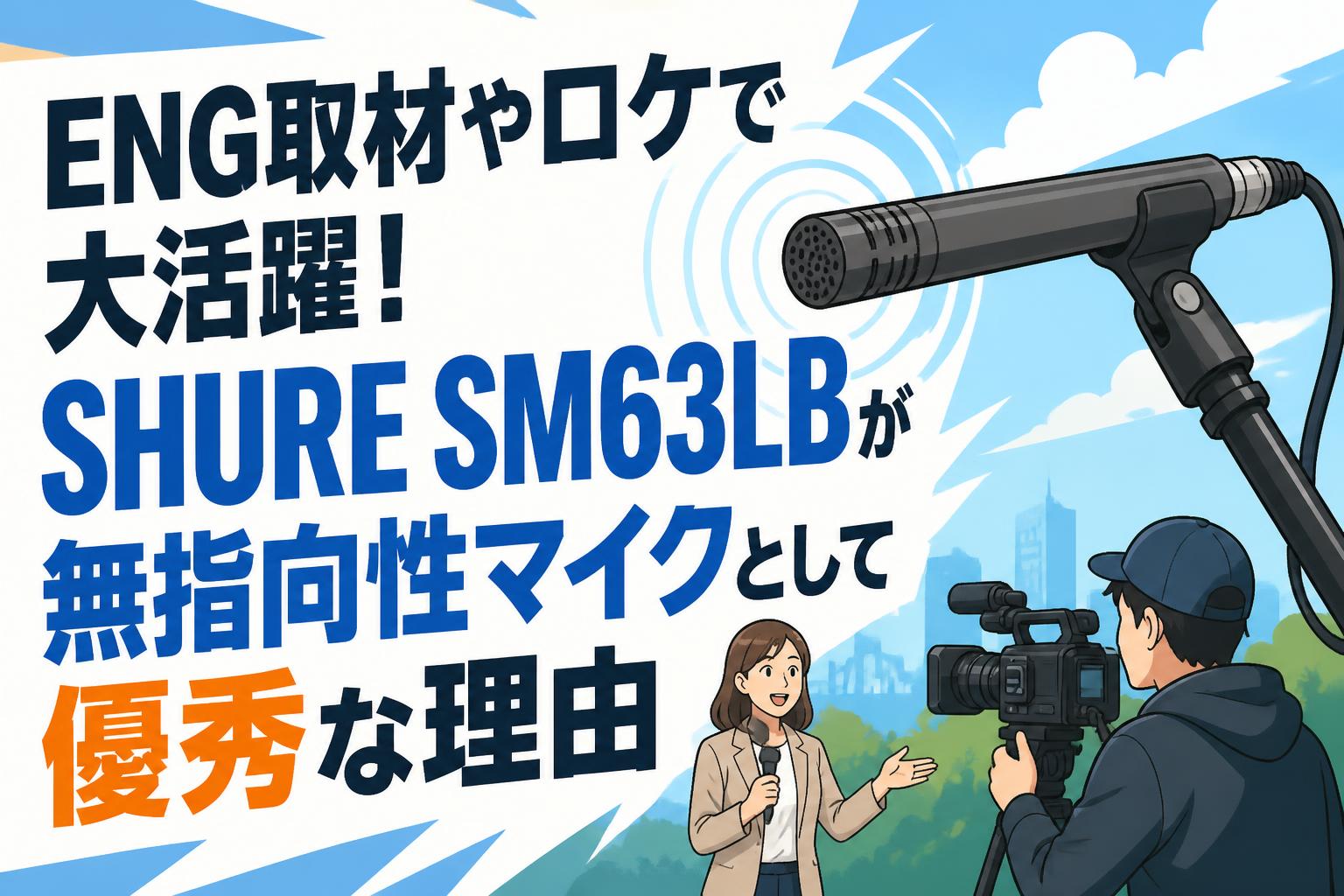 ENG取材やロケで大活躍！SHURE SM63LBが無指向性マイクとして優秀な理由
