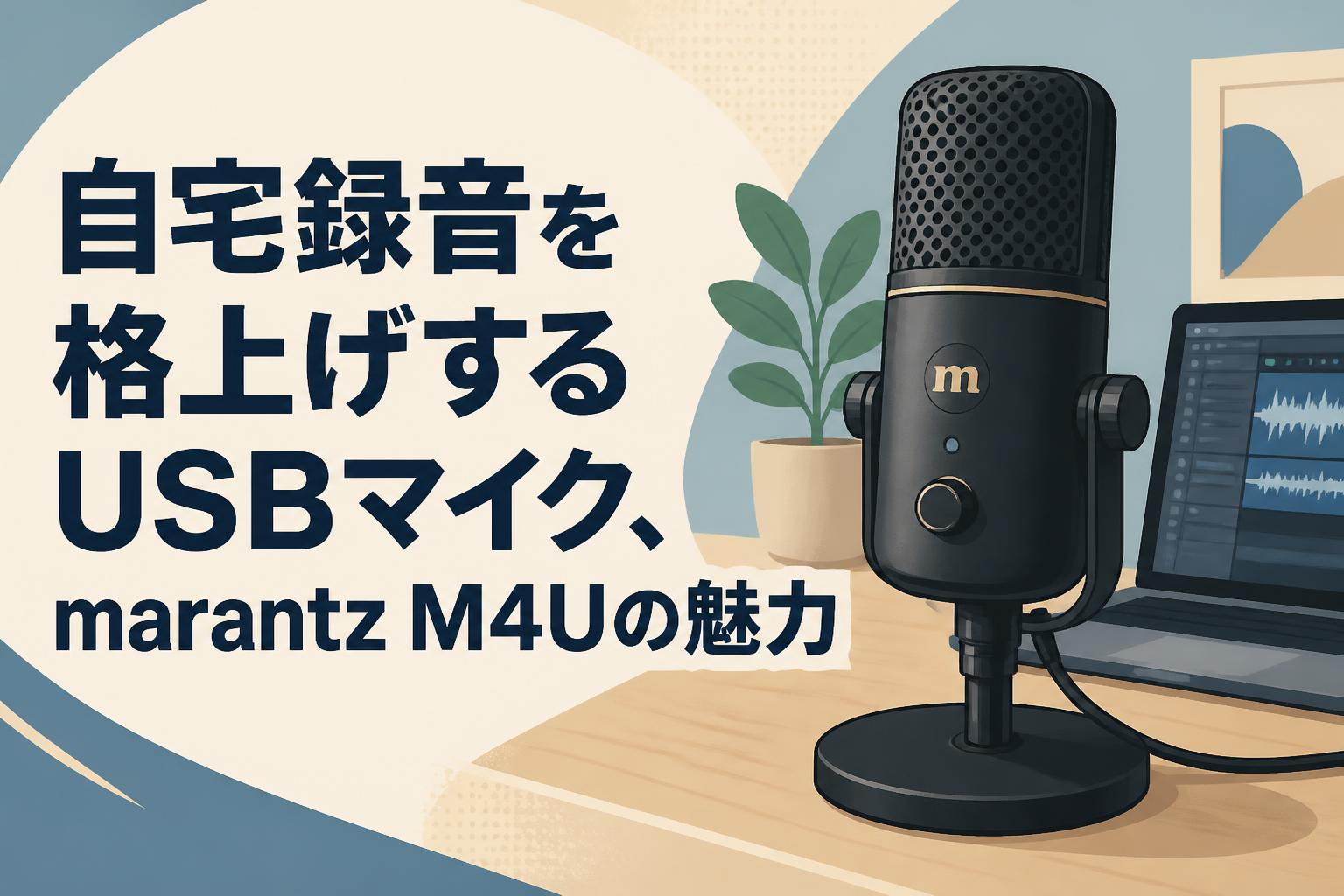 自宅録音を格上げするUSBマイク、marantz M4Uの魅力
