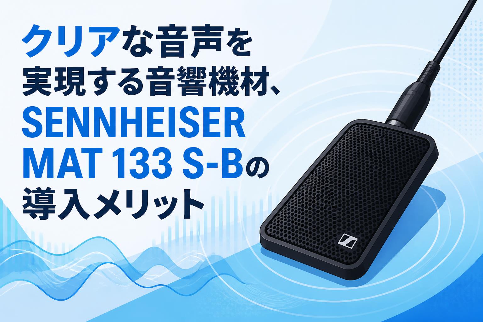 クリアな音声を実現する音響機材、SENNHEISER MAT 133 S-Bの導入メリット