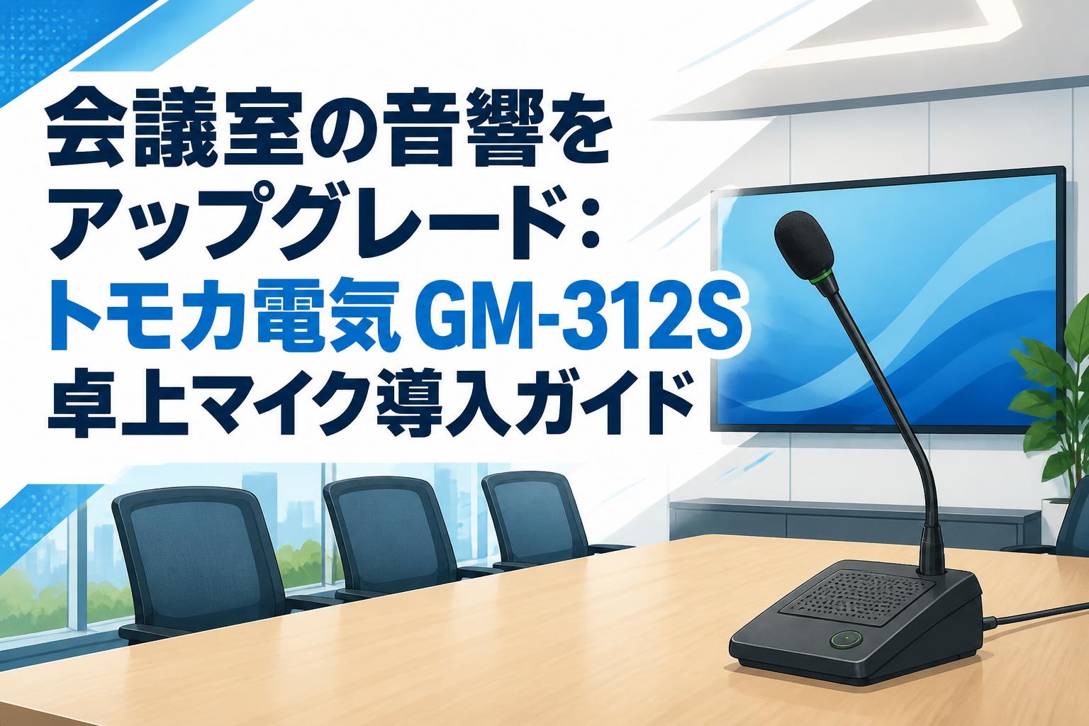 会議室の音響をアップグレード：トモカ電気 GM-312S 卓上マイク導入ガイド