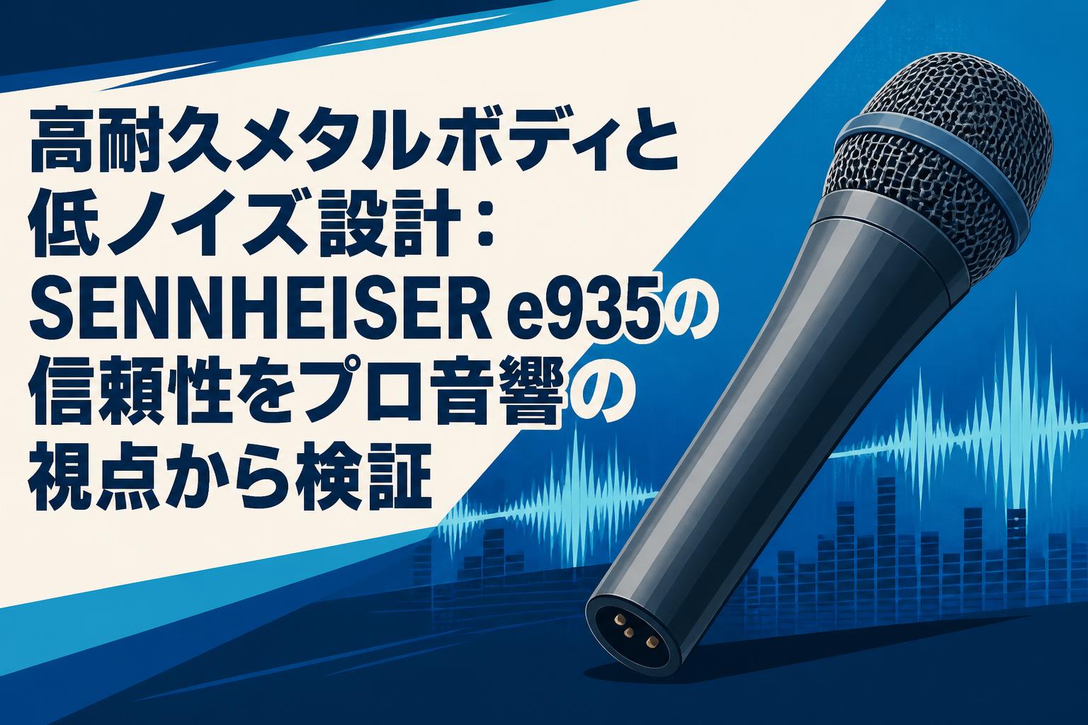高耐久メタルボディと低ノイズ設計：SENNHEISER e935の信頼性をプロ音響の視点から検証