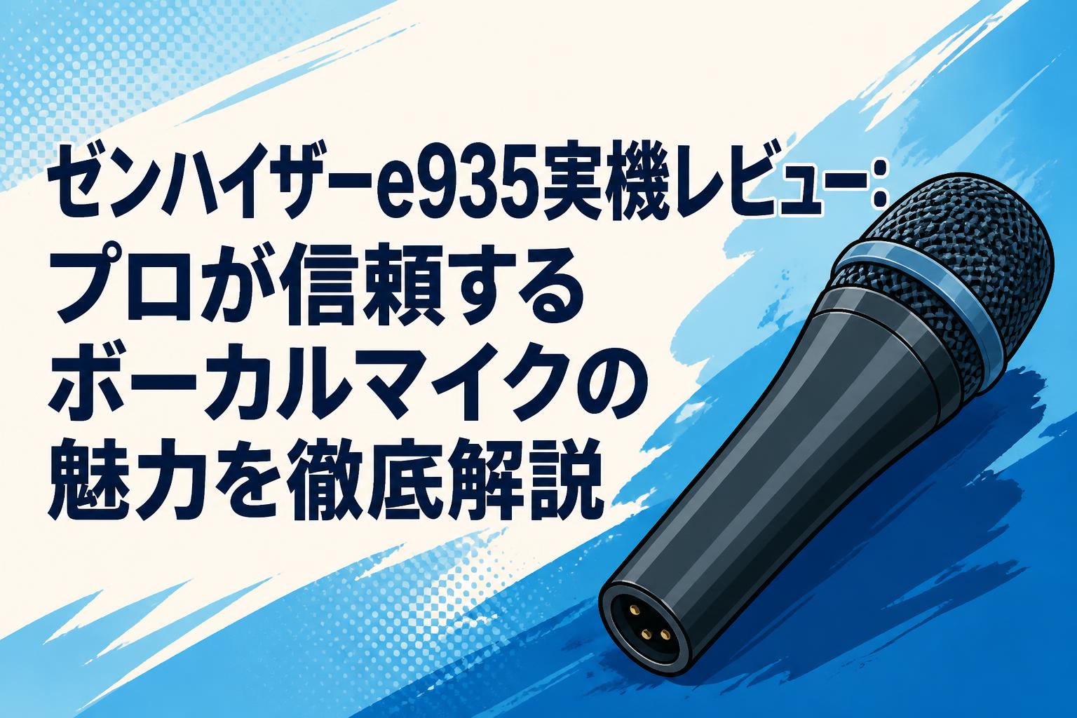 ゼンハイザーe935実機レビュー：プロが信頼するボーカルマイクの魅力を徹底解説