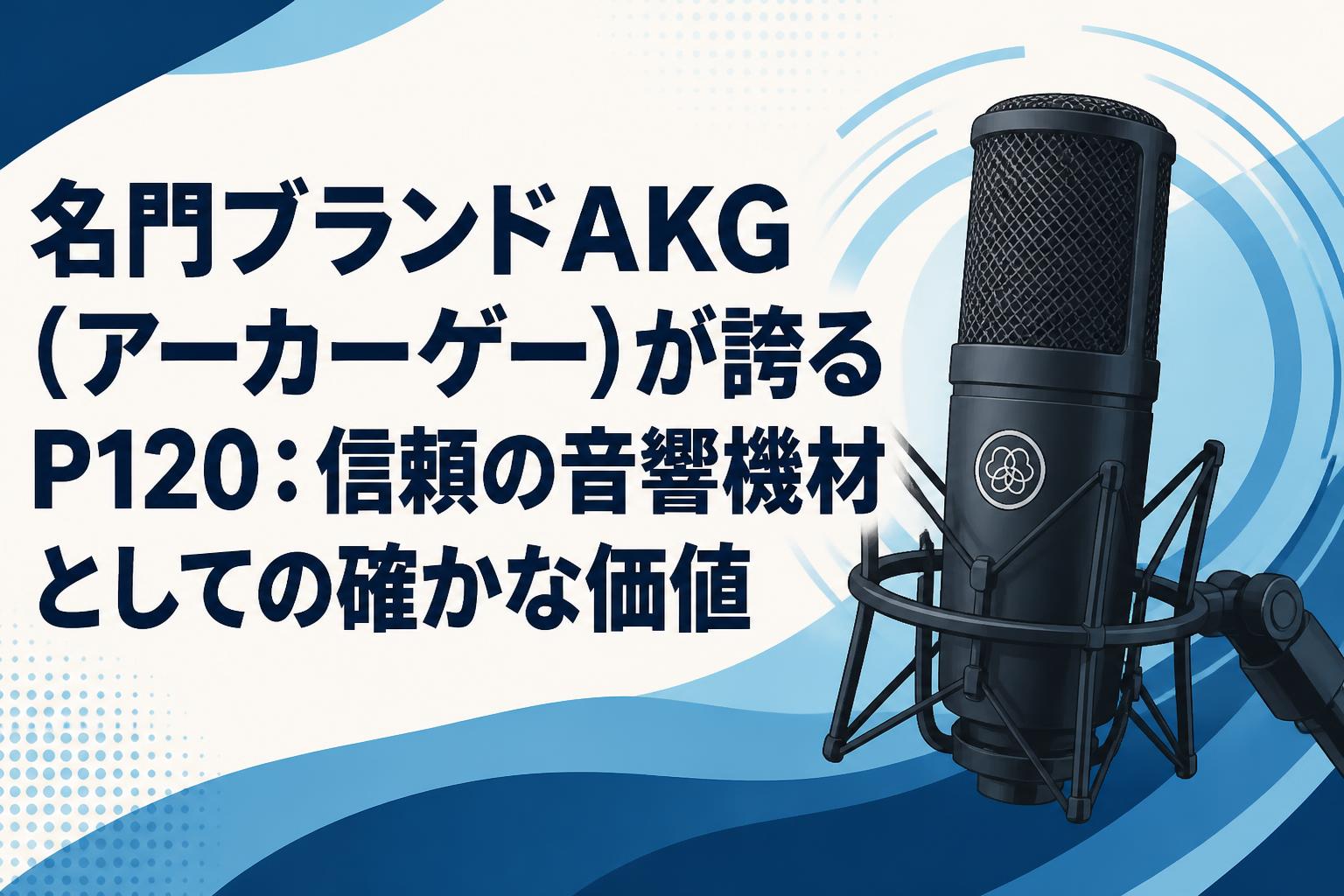 名門ブランドAKG（アーカーゲー）が誇るP120：信頼の音響機材としての確かな価値