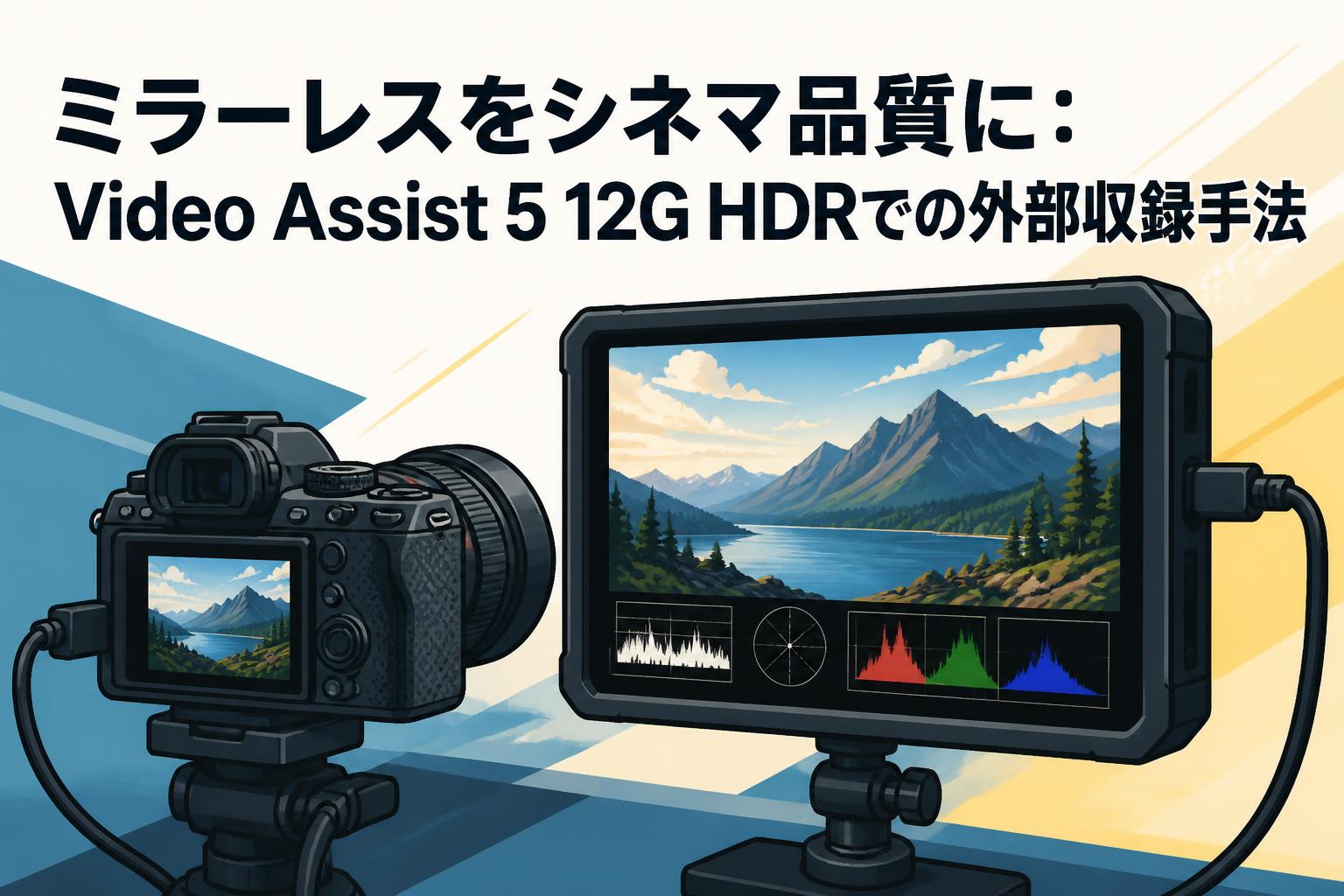 ミラーレスをシネマ品質に：Video Assist 5 12G HDRでの外部収録手法
