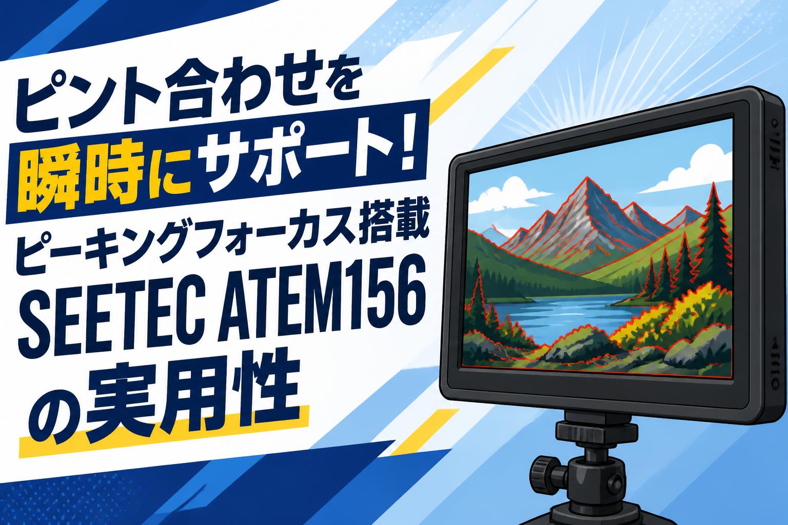 ピント合わせを瞬時にサポート！ピーキングフォーカス搭載SEETEC ATEM156の実用性