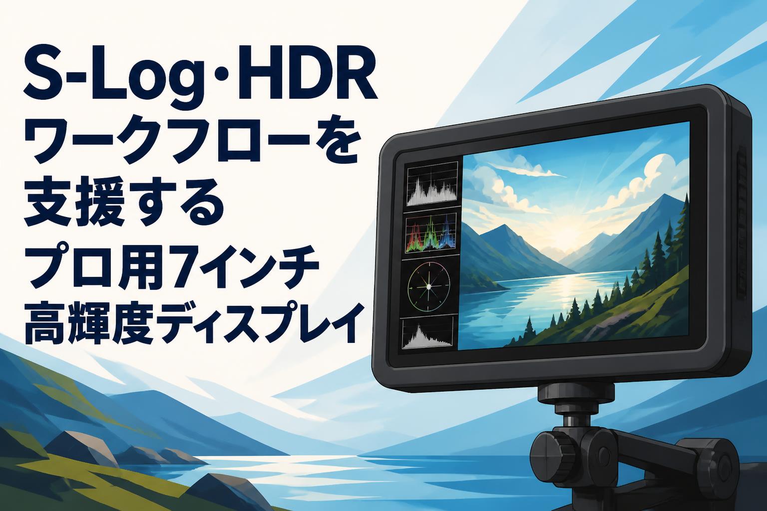 S-Log・HDRワークフローを支援するプロ用7インチ高輝度ディスプレイ