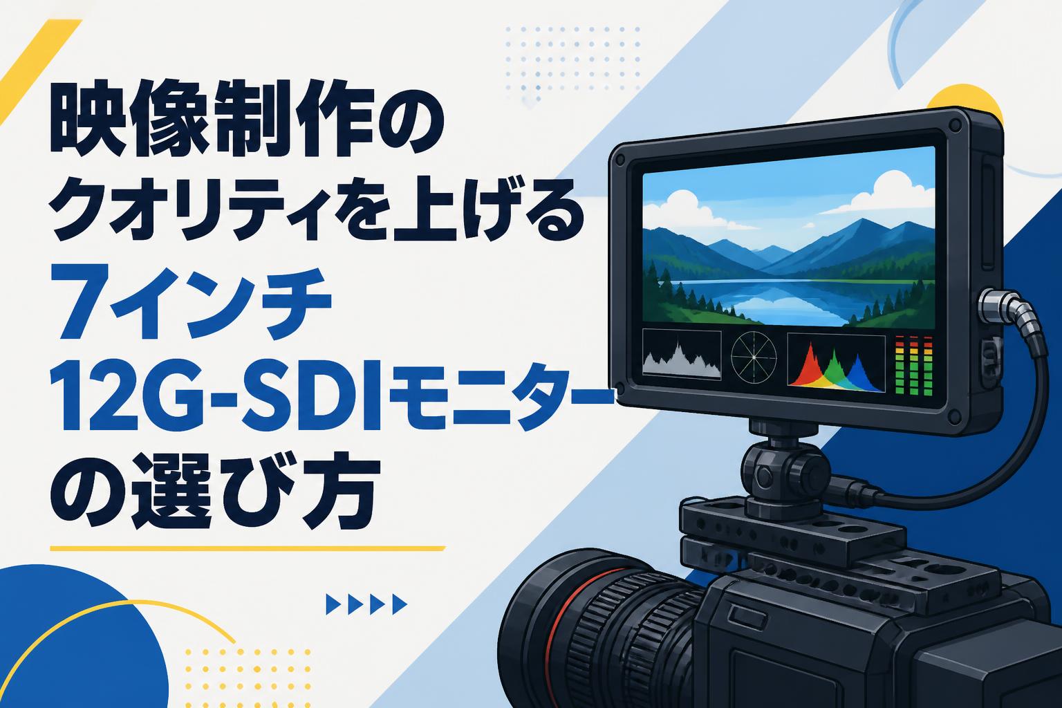 映像制作のクオリティを上げる7インチ12G-SDIモニターの選び方