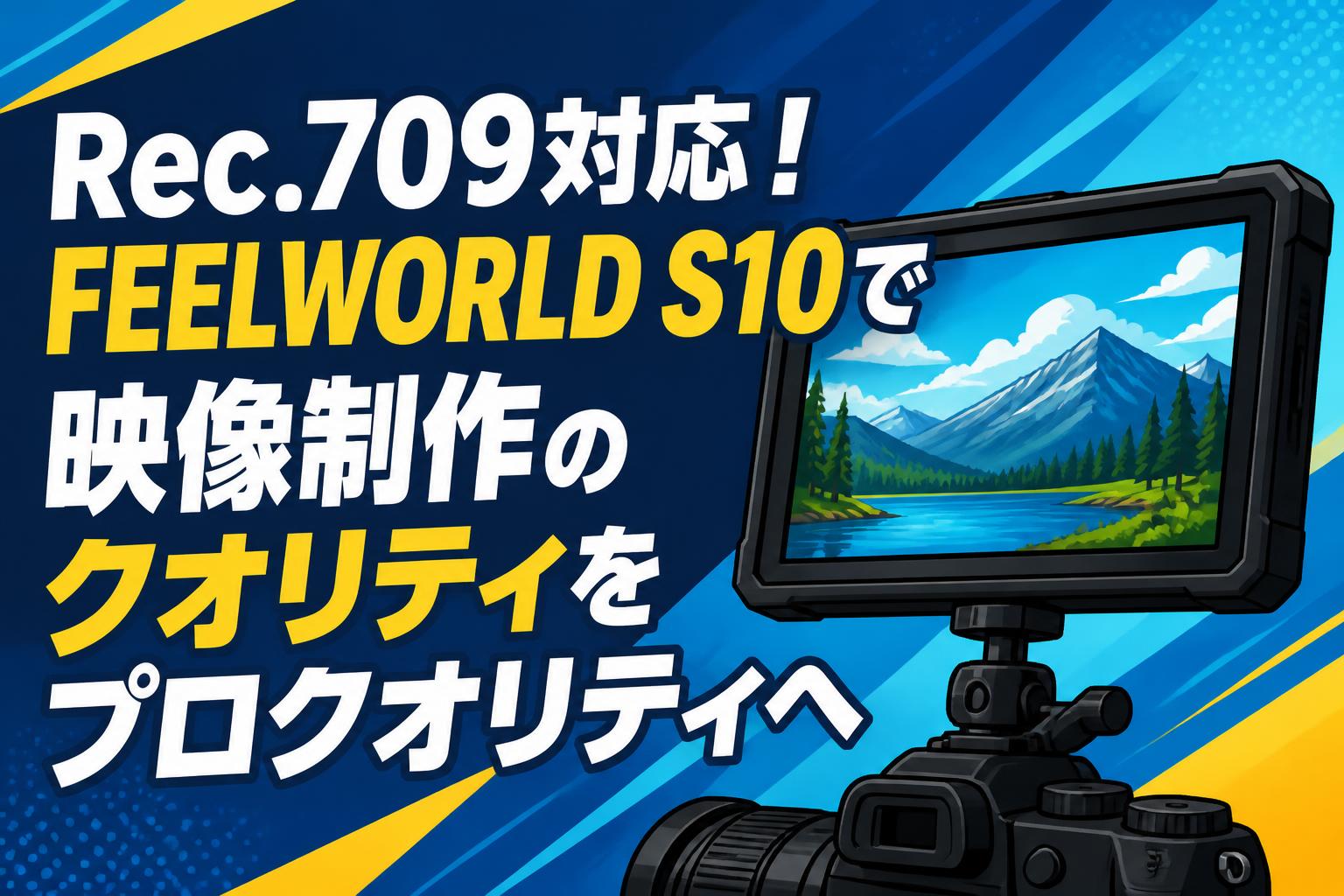 Rec.709対応！FEELWORLD S10で映像制作のクオリティをプロクオリティへ