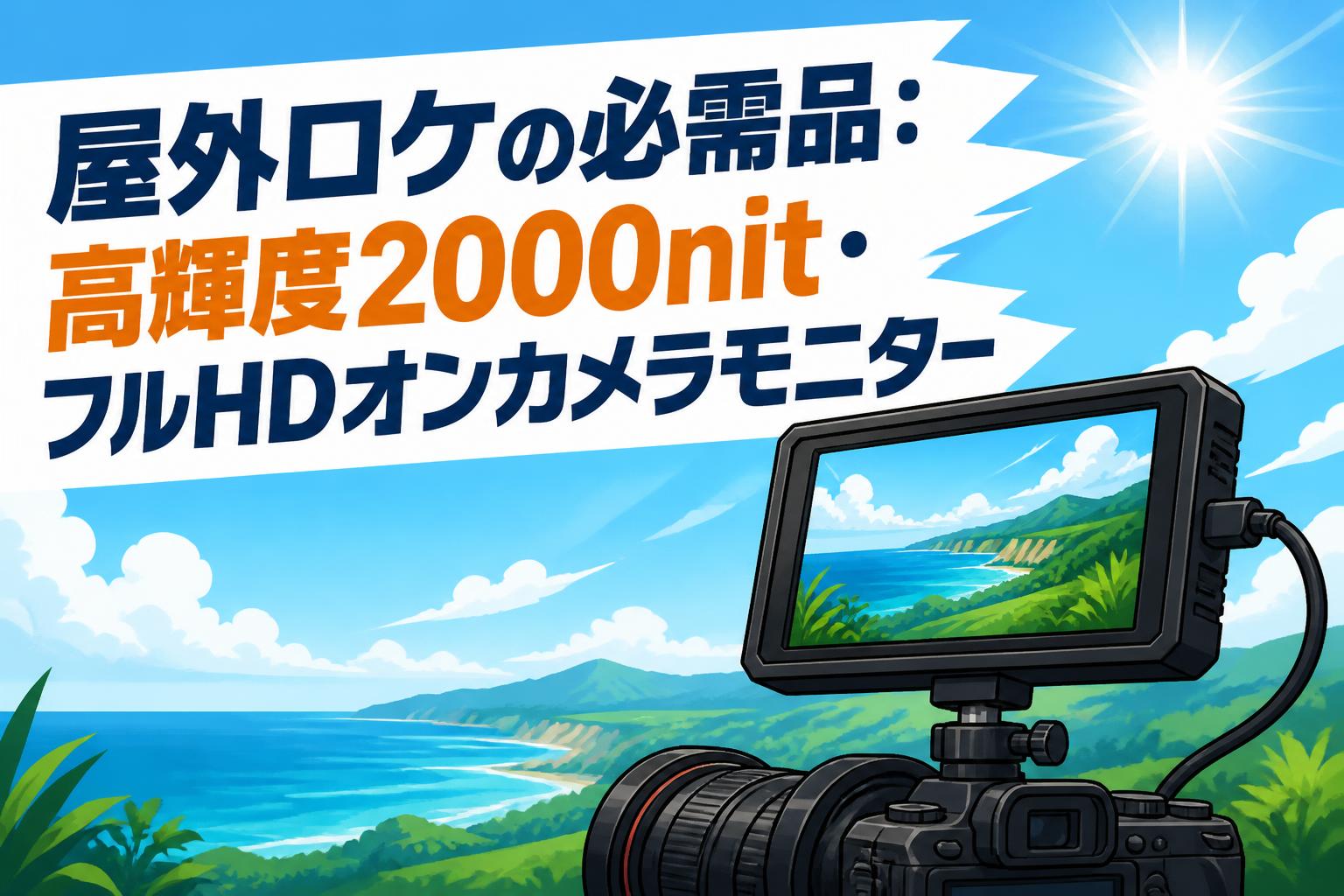 屋外ロケの必需品：高輝度2000nit・フルHDオンカメラモニター