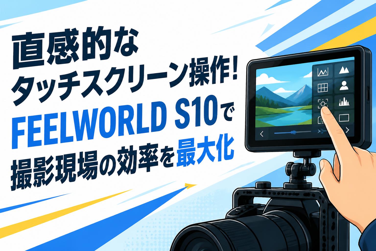 直感的なタッチスクリーン操作！FEELWORLD S10で撮影現場の効率を最大化