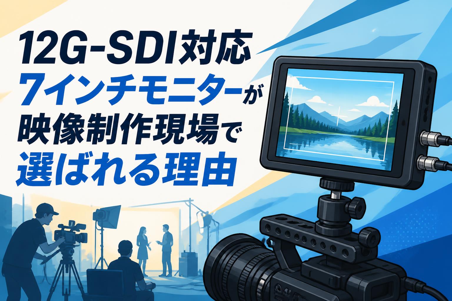 12G-SDI対応7インチモニターが映像制作現場で選ばれる理由