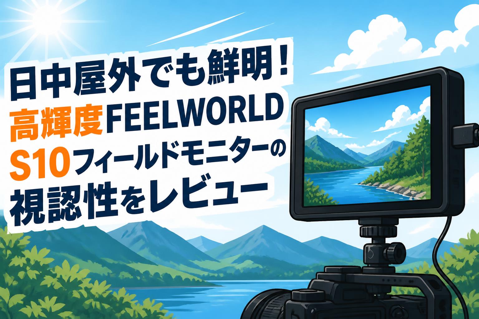 日中屋外でも鮮明！高輝度FEELWORLD S10フィールドモニターの視認性をレビュー