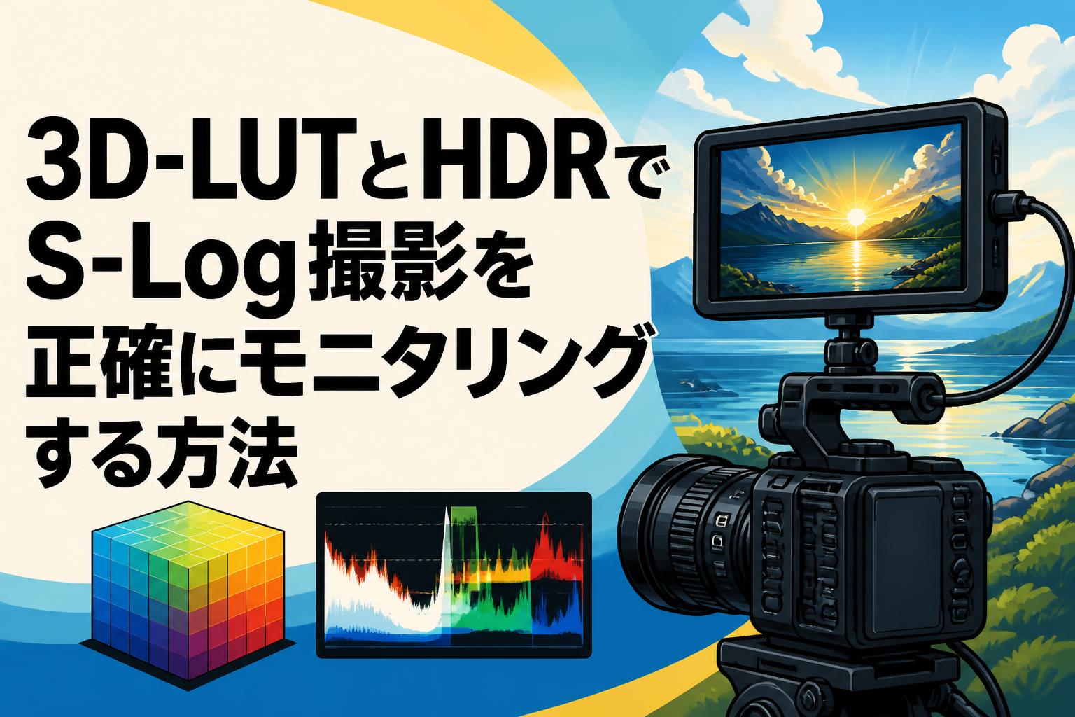3D-LUTとHDRでS-Log撮影を正確にモニタリングする方法
