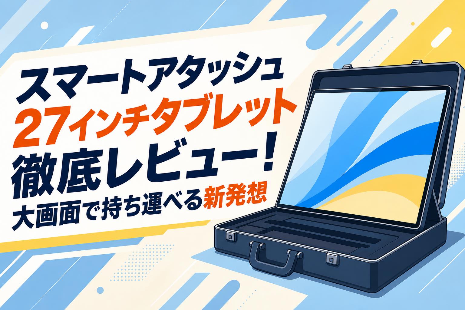 スマートアタッシュ27インチタブレット徹底レビュー！大画面で持ち運べる新発想