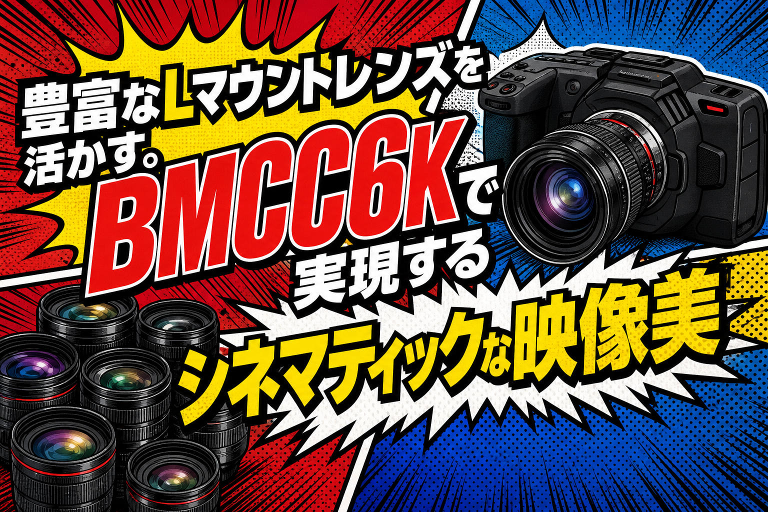 豊富なLマウントレンズを活かす。BMCC6Kで実現するシネマティックな映像美