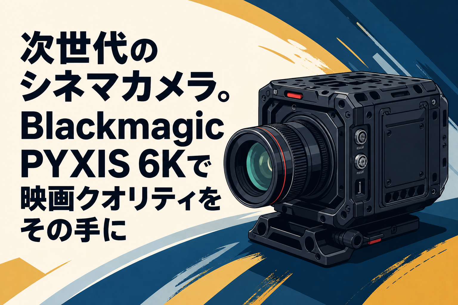 次世代のシネマカメラ。Blackmagic PYXIS 6Kで映画クオリティをその手に