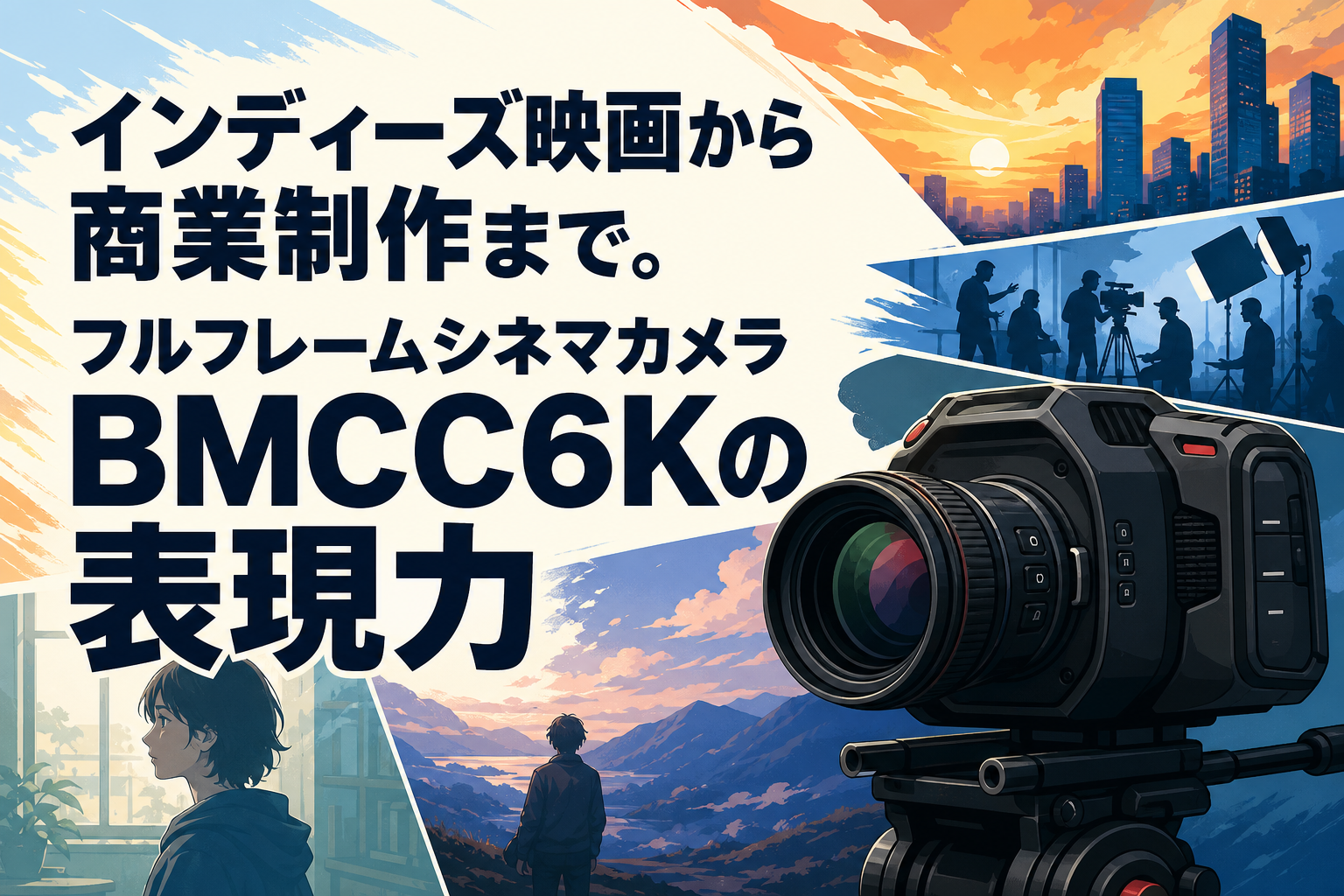インディーズ映画から商業制作まで。フルフレームシネマカメラBMCC6Kの表現力