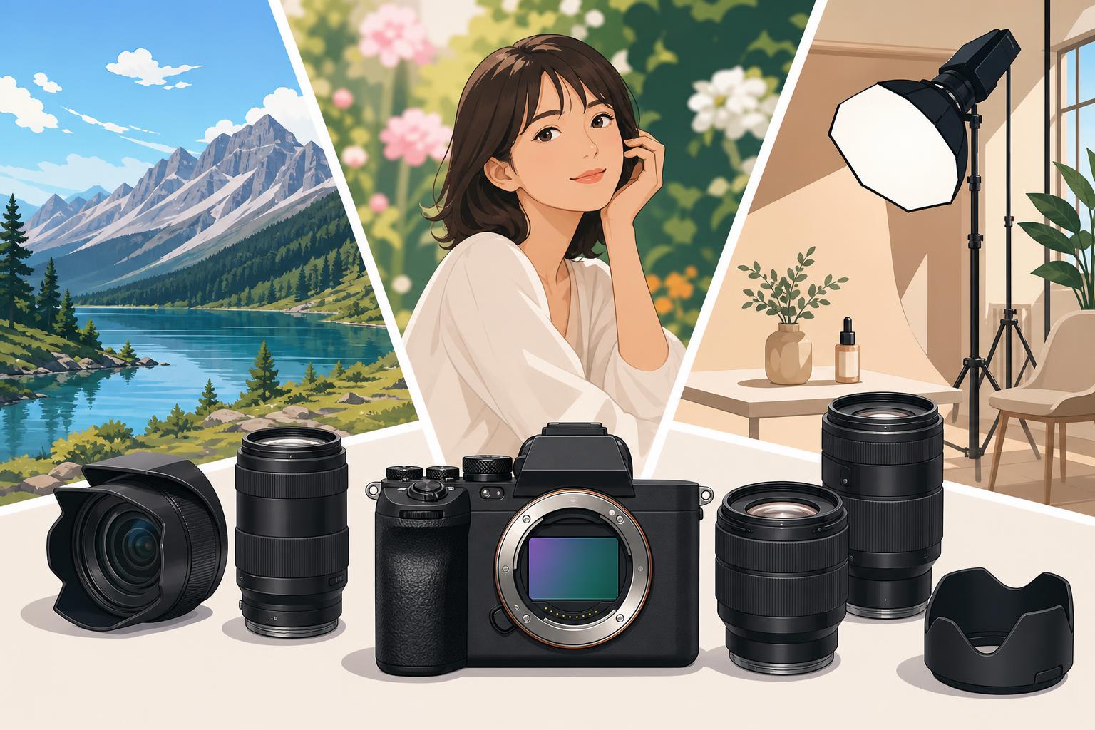 撮影目的別に見るSONY &alpha;7 Vの3つの推奨購入パッケージ風景・ポートレート撮影業務向けの標準ズームレンズセット導入案
