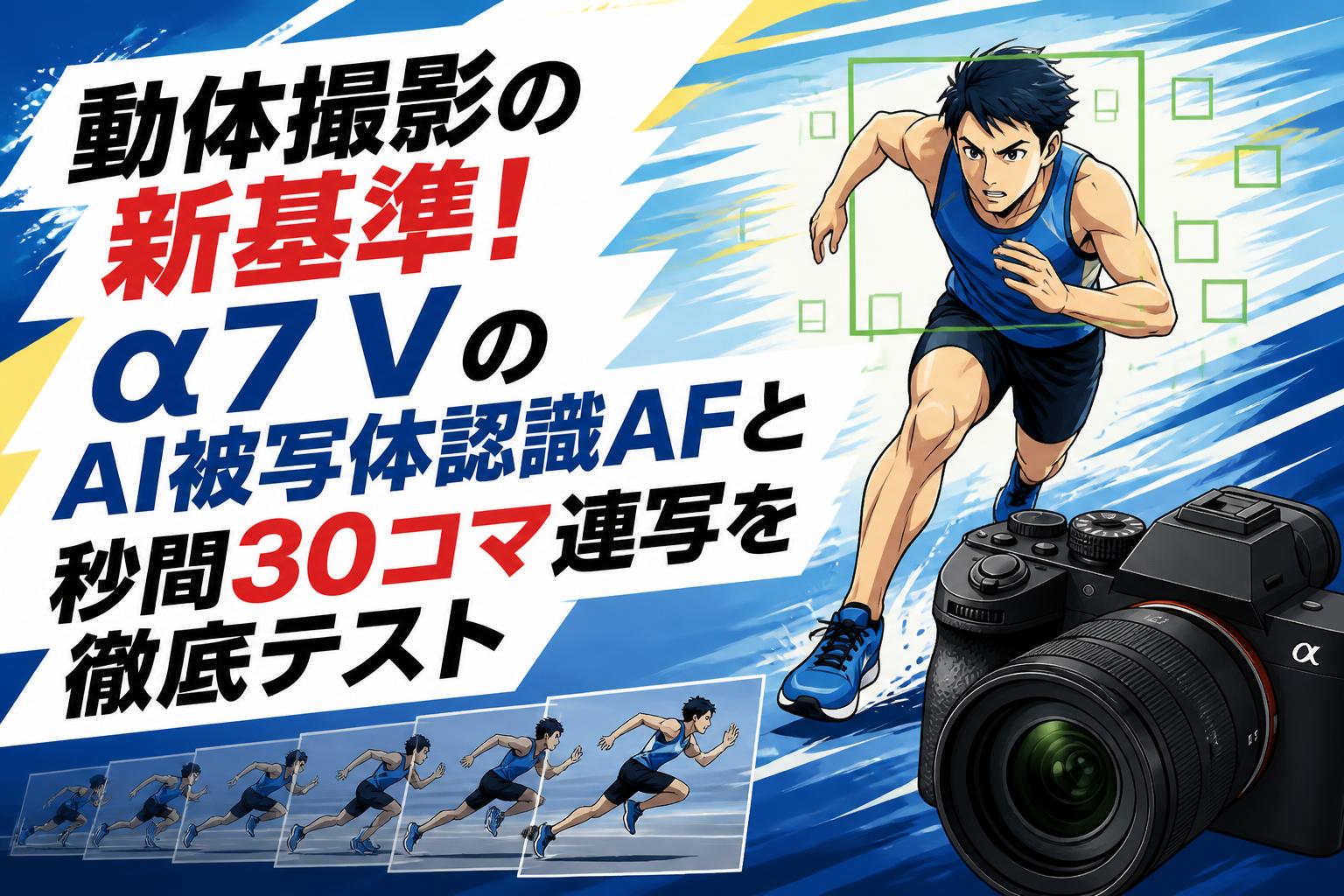 動体撮影の新基準！α7 VのAI被写体認識AFと秒間30コマ連写を徹底テスト