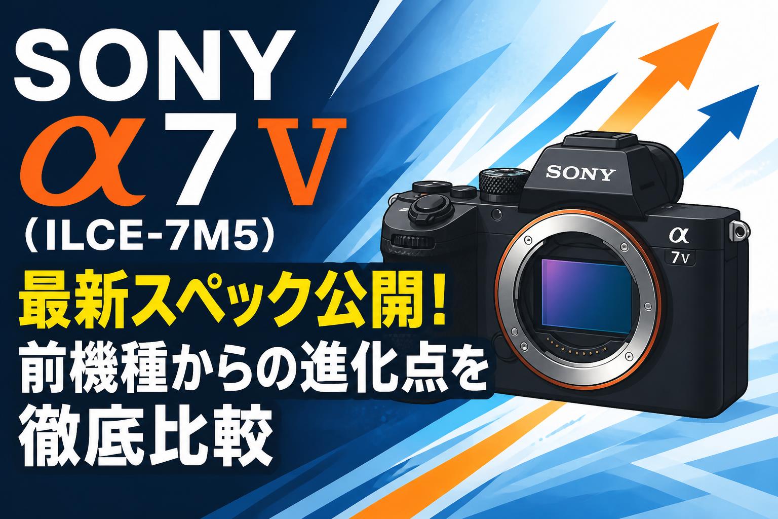SONY α7 V（ILCE-7M5）最新スペック公開！前機種からの進化点を徹底比較