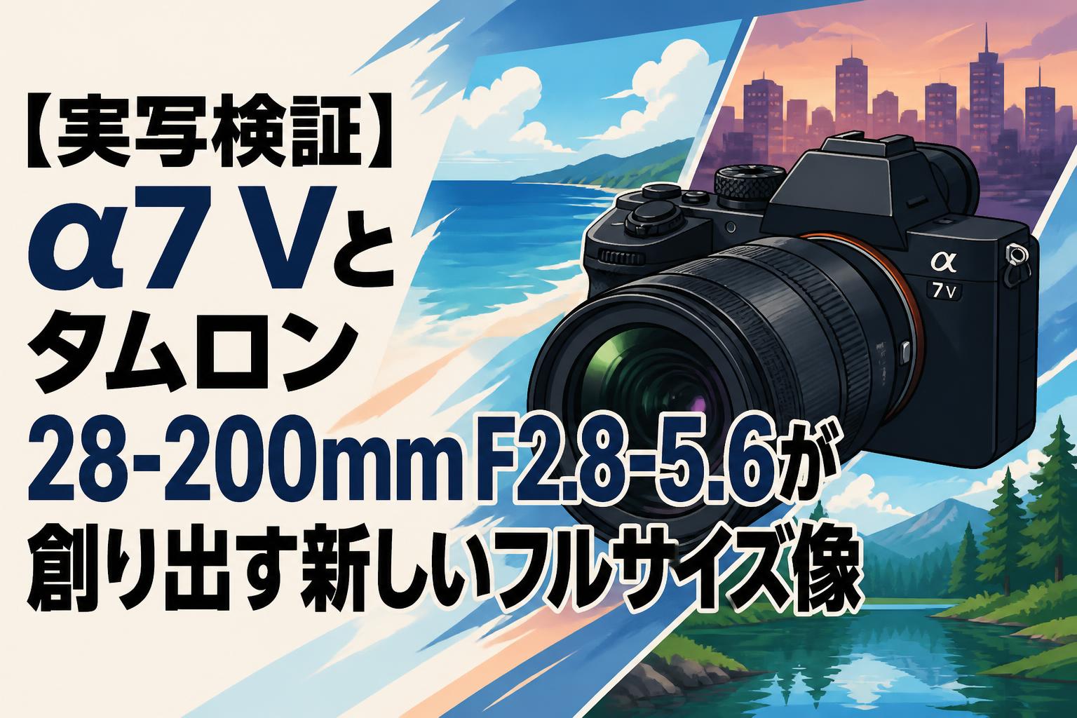 【実写検証】α7 Vとタムロン28-200mm F2.8-5.6が創り出す新しいフルサイズ像