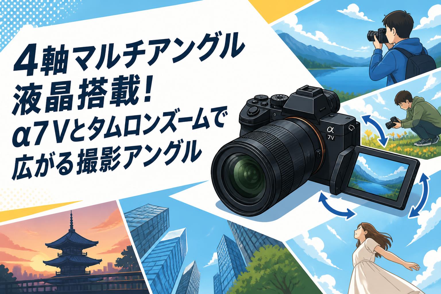 4軸マルチアングル液晶搭載！α7 Vとタムロンズームで広がる撮影アングル