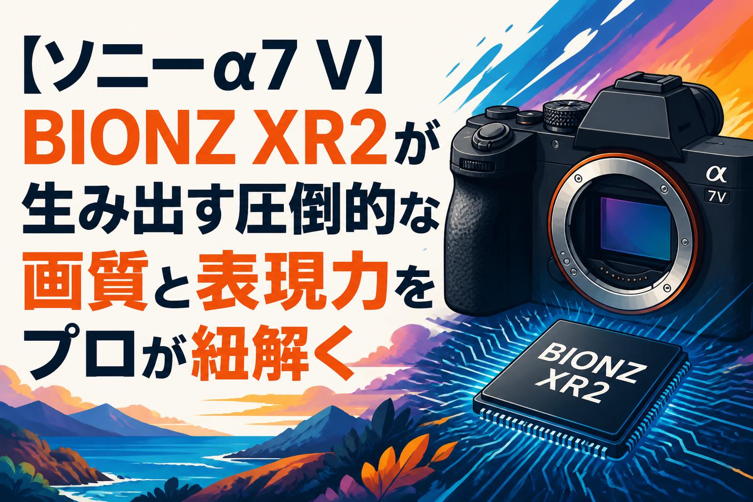 【ソニーα7 V】BIONZ XR2が生み出す圧倒的な画質と表現力をプロが紐解く