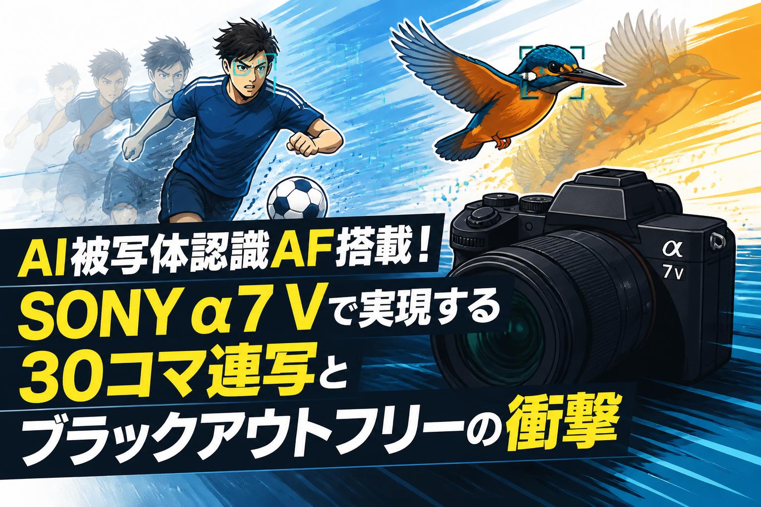 AI被写体認識AF搭載！SONY α7 Vで実現する30コマ連写とブラックアウトフリーの衝撃