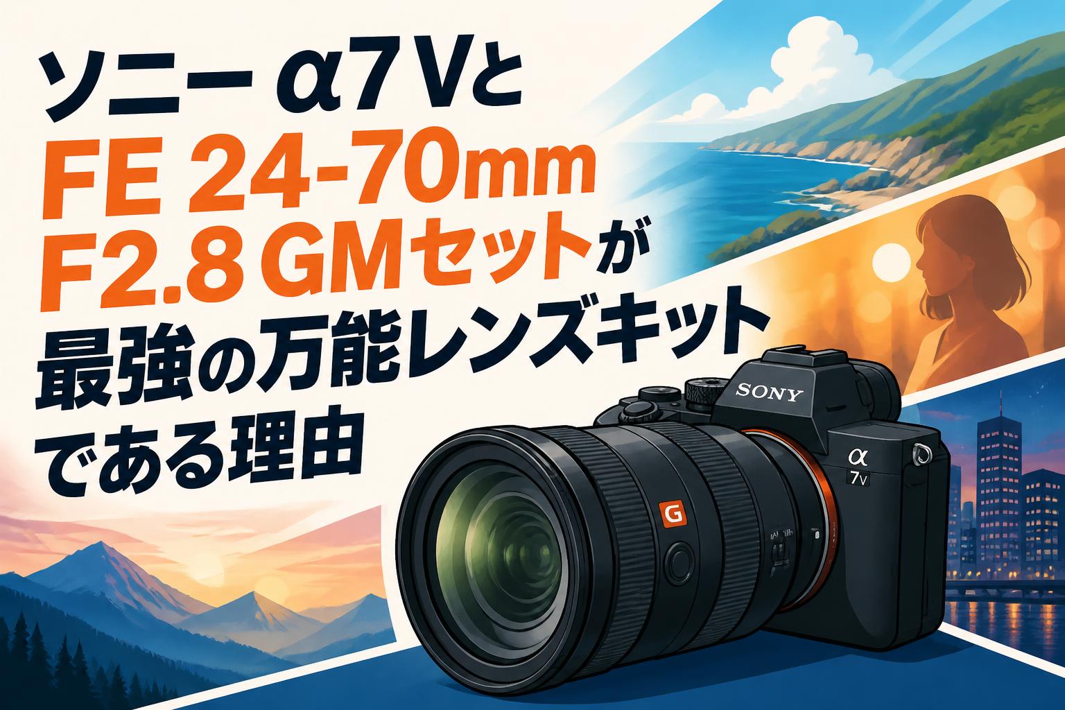 ソニー α7 VとFE 24-70mm F2.8 GMセットが最強の万能レンズキットである理由