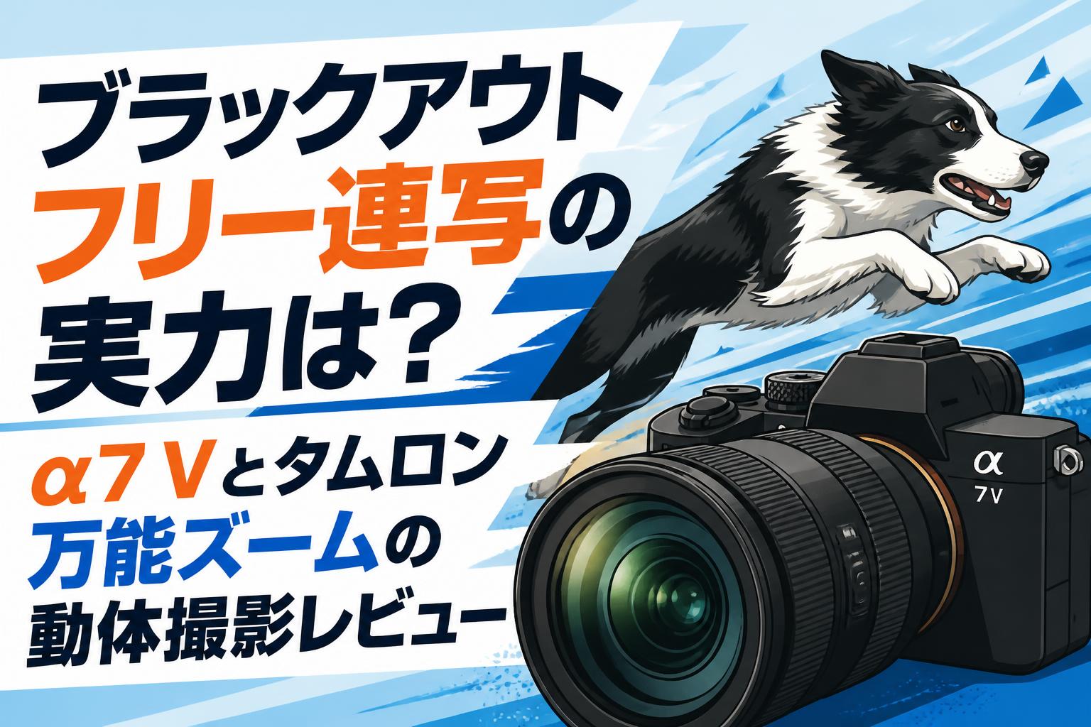 ブラックアウトフリー連写の実力は？α7 Vとタムロン万能ズームの動体撮影レビュー