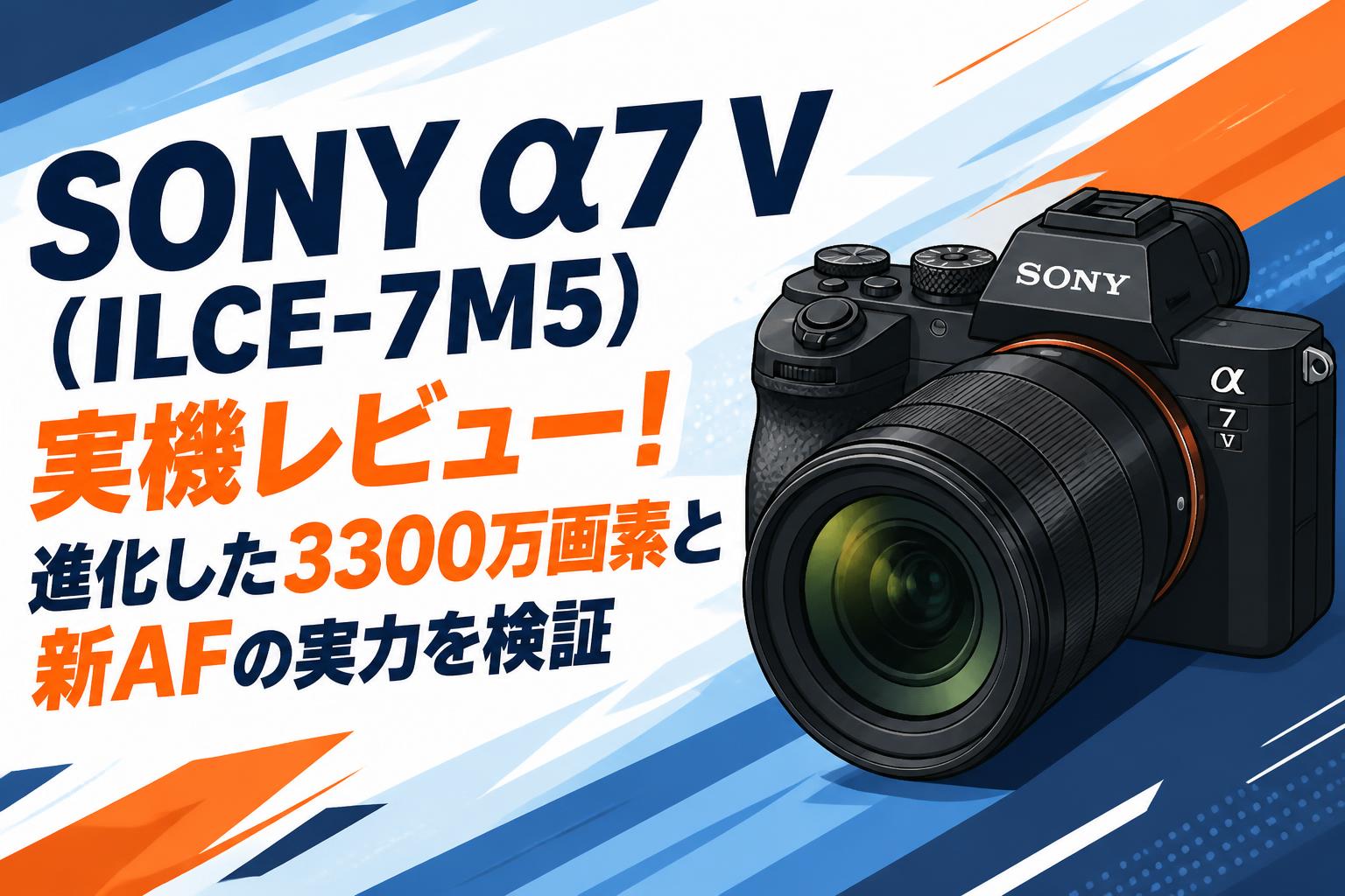 SONY α7 V（ILCE-7M5）実機レビュー！進化した3300万画素と新AFの実力を検証