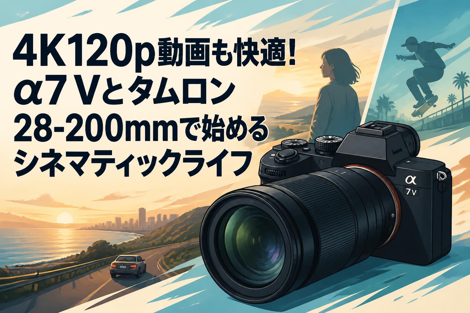 4K120p動画も快適！α7 Vとタムロン28-200mmで始めるシネマティックライフ