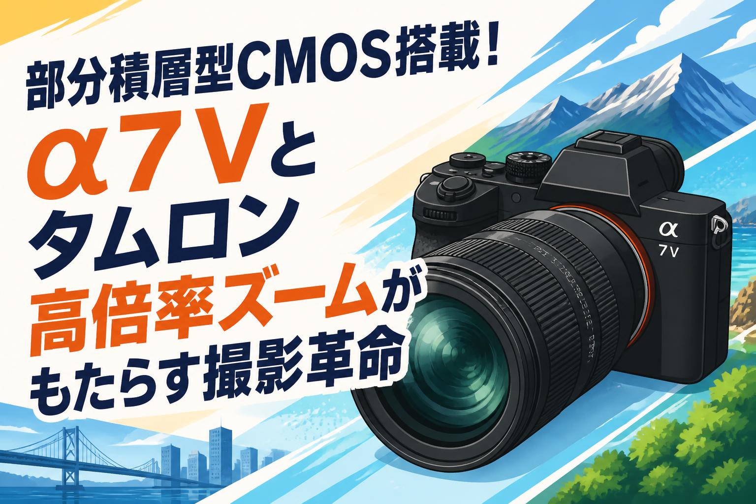 部分積層型CMOS搭載！α7 Vとタムロン高倍率ズームがもたらす撮影革命