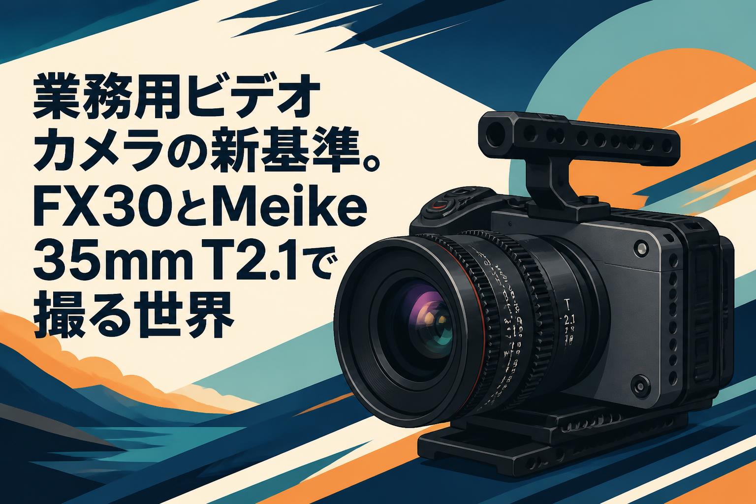 業務用ビデオカメラの新基準。FX30とMeike 35mm T2.1で撮る世界