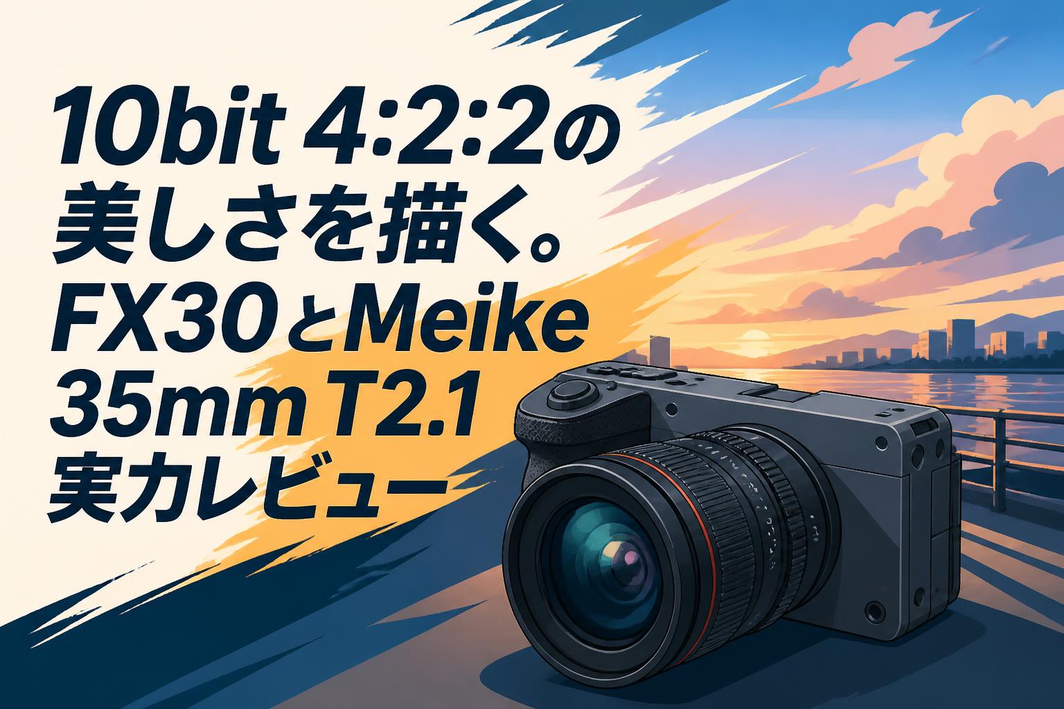 10bit 4:2:2の美しさを描く。FX30とMeike 35mm T2.1実力レビュー