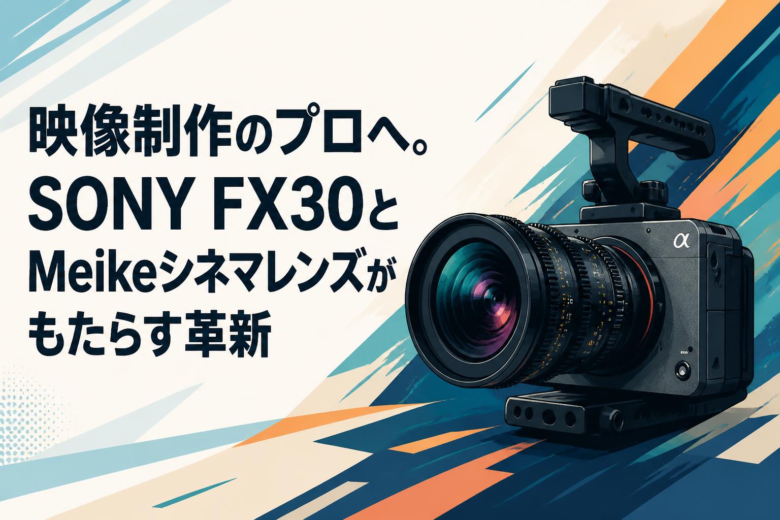 映像制作のプロへ。SONY FX30とMeikeシネマレンズがもたらす革新