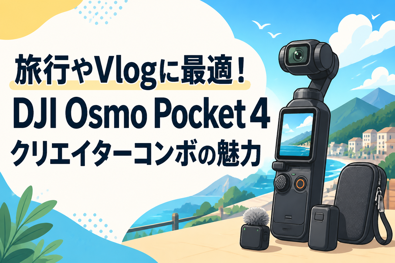 旅行やVlogに最適！DJI Osmo Pocket 4 クリエイターコンボの魅力